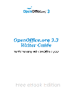 소프트웨어 OpenOffice.org OpenOffice - 3.3 Writer Guide